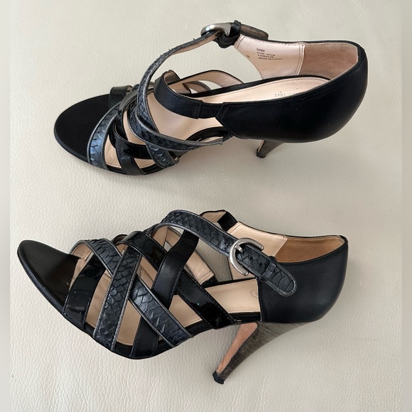 COACH Evie Heeled OpenToe Shoe - Size 8.5 B - Picture 3 of 10